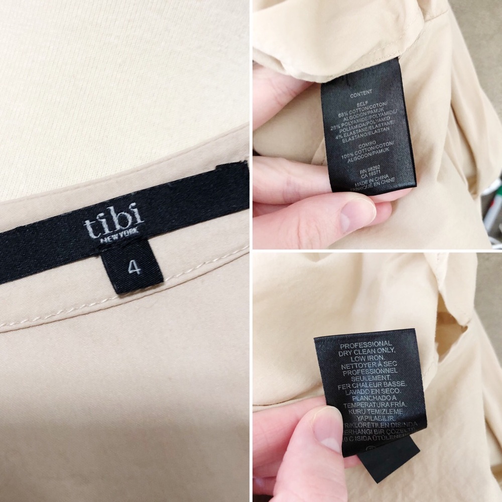 Tibi Textured-Bib Button Down Tuxedo Blouse - image 8